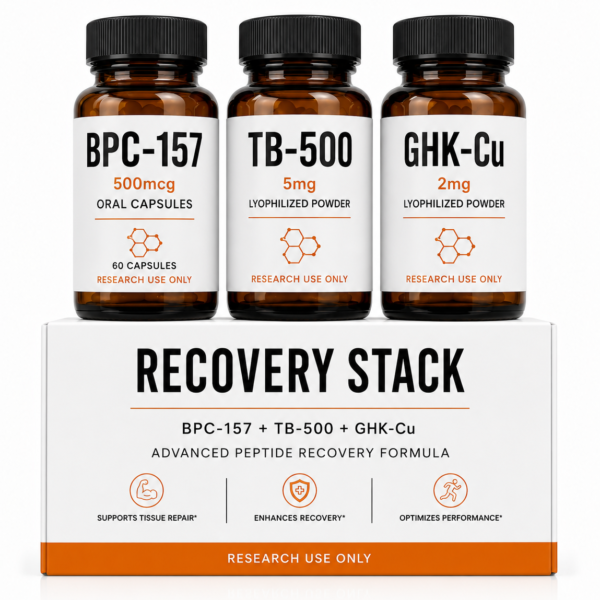 Recovery Stack (BPC-157 + TB-500 + GHK-Cu)
